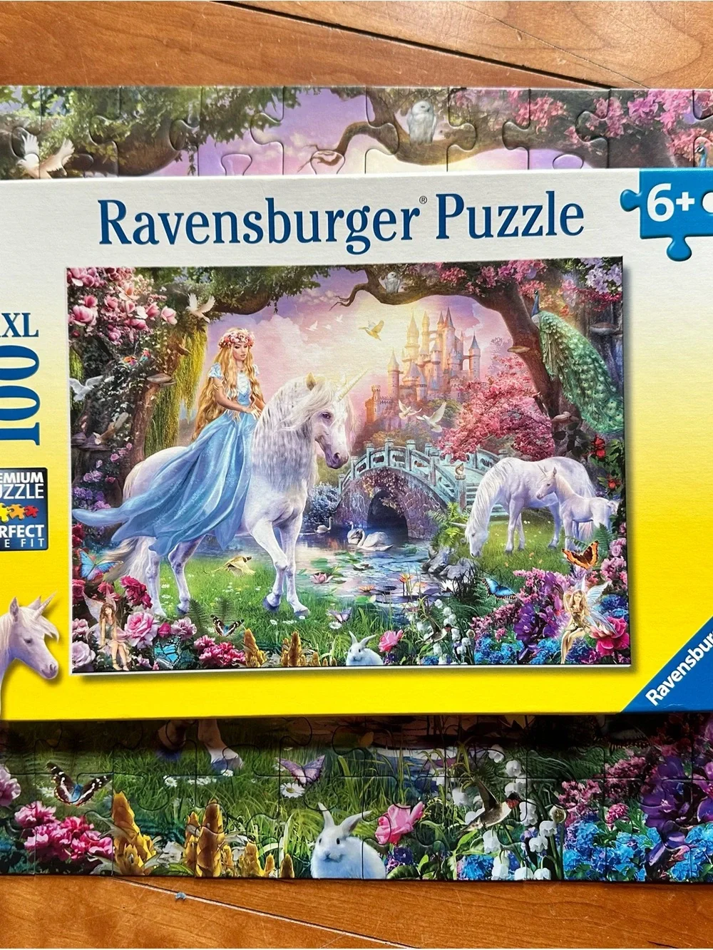 Ravensburger Glitter Puzzle Collection - Pink & Blue Scenes - 100-piece puzzles